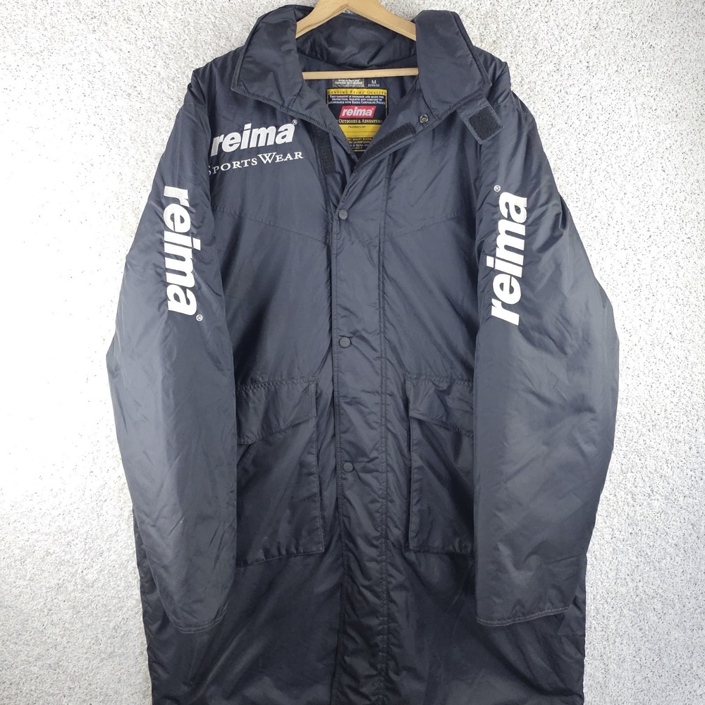 Reima Sportswear Puffer Parka Long Jacket Men's 3XL Embroidered Spellout Sleeves